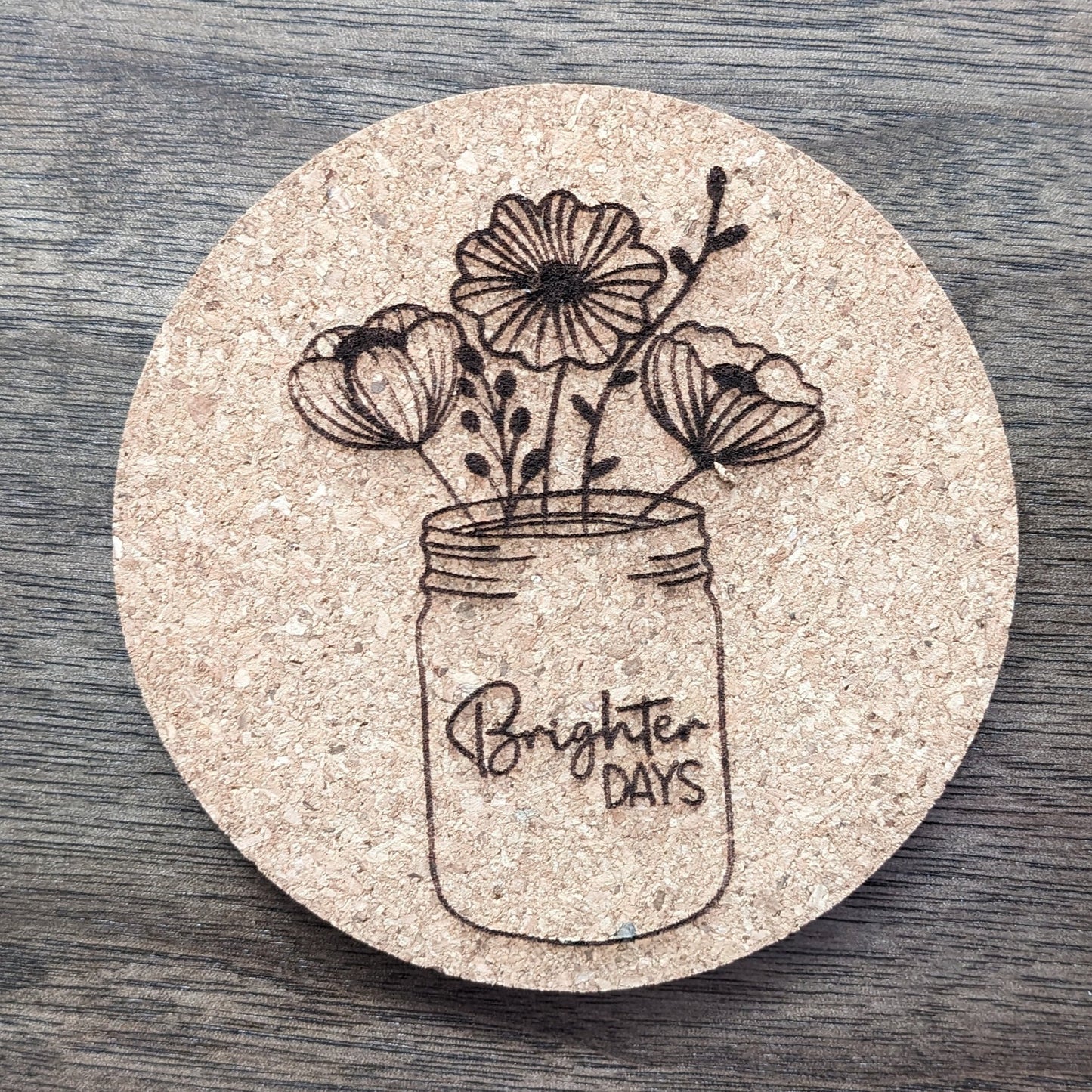 Wildflower Coasters - Individual Cork