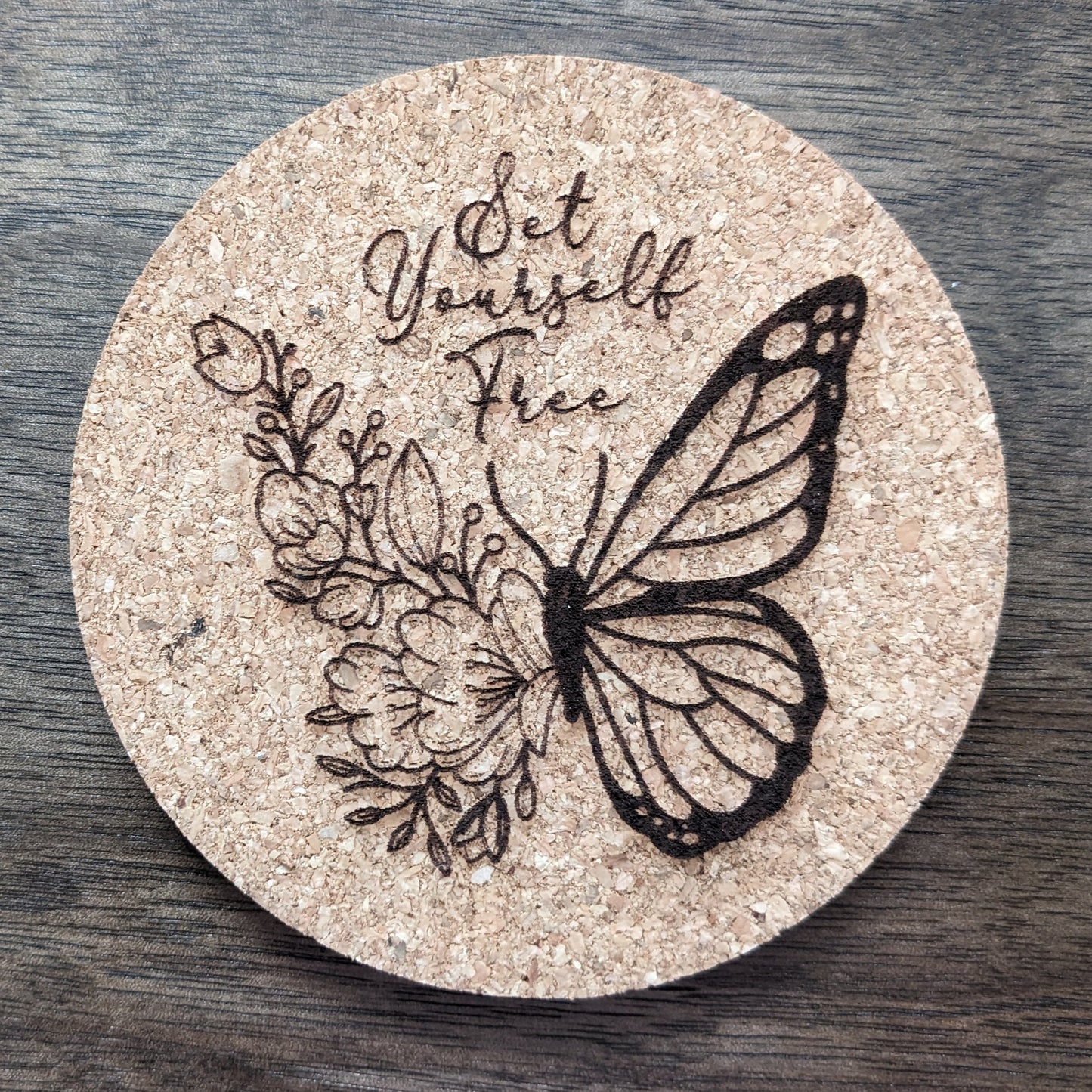Wildflower Coasters - Individual Cork