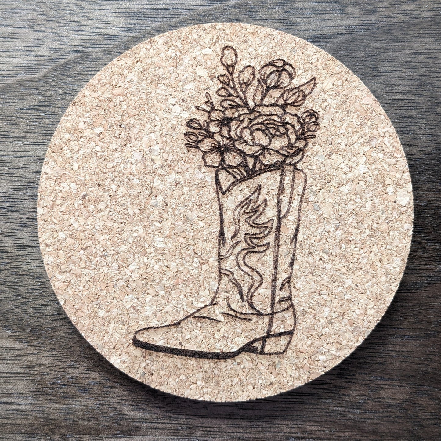 Wildflower Coasters - Individual Cork