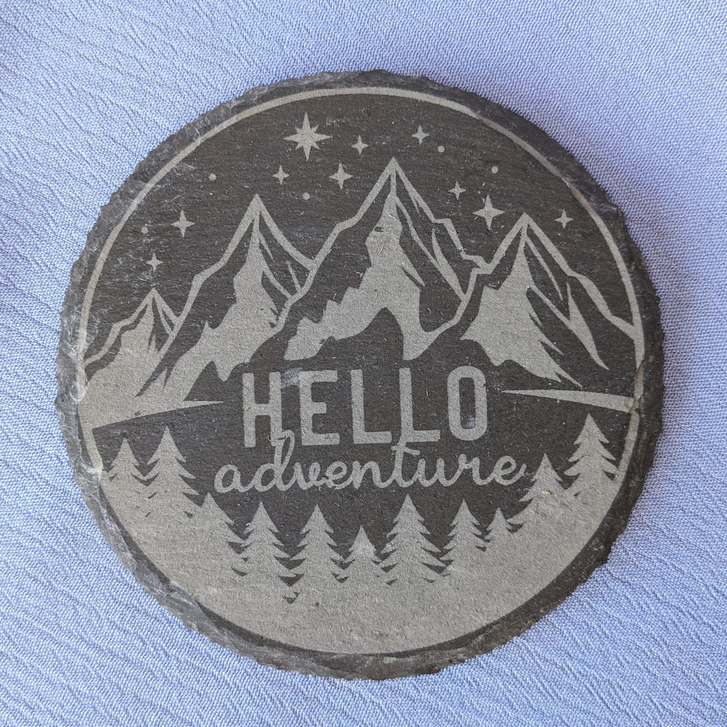 Camping Coasters Slate- Individual