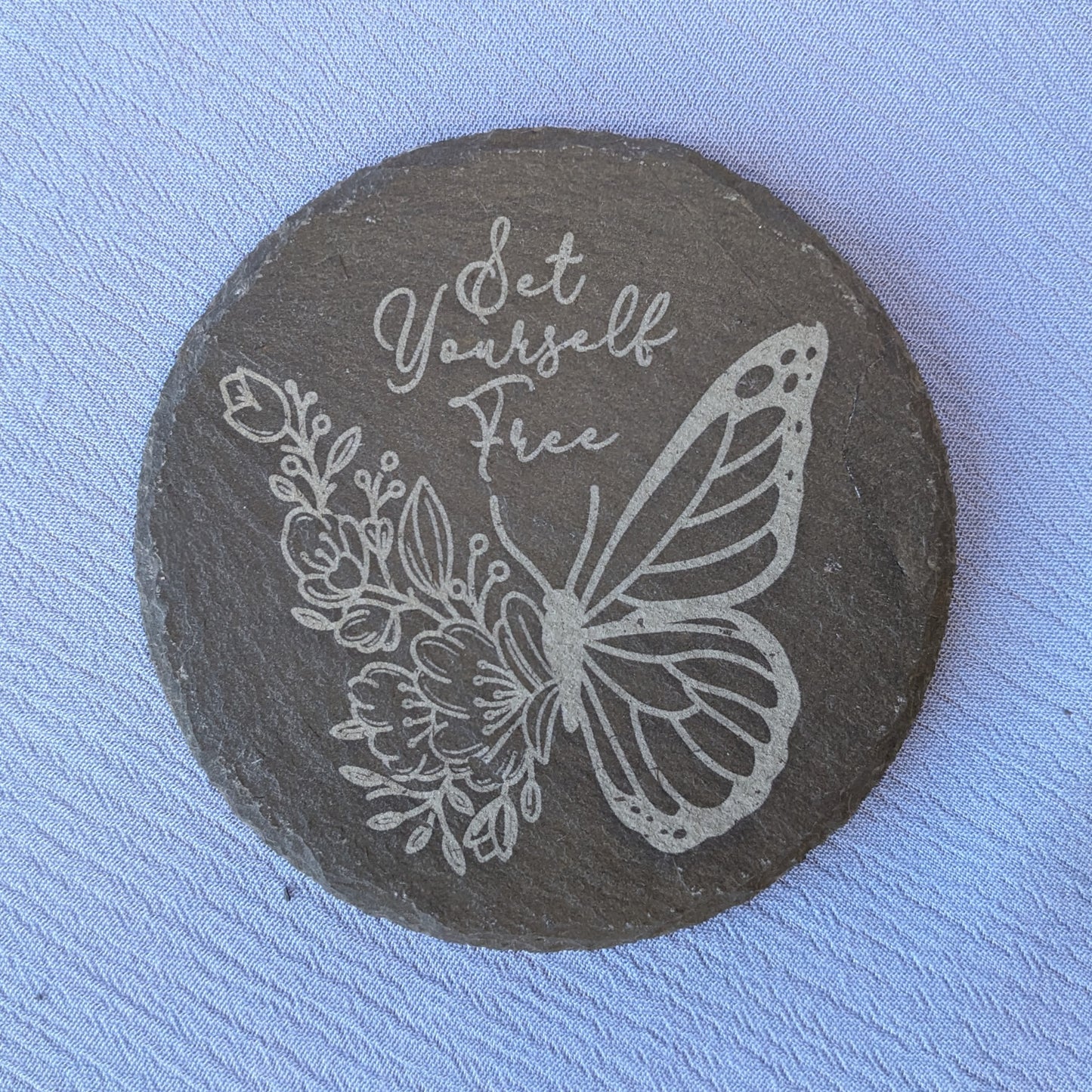 Wildflower Coasters - Individual Slate