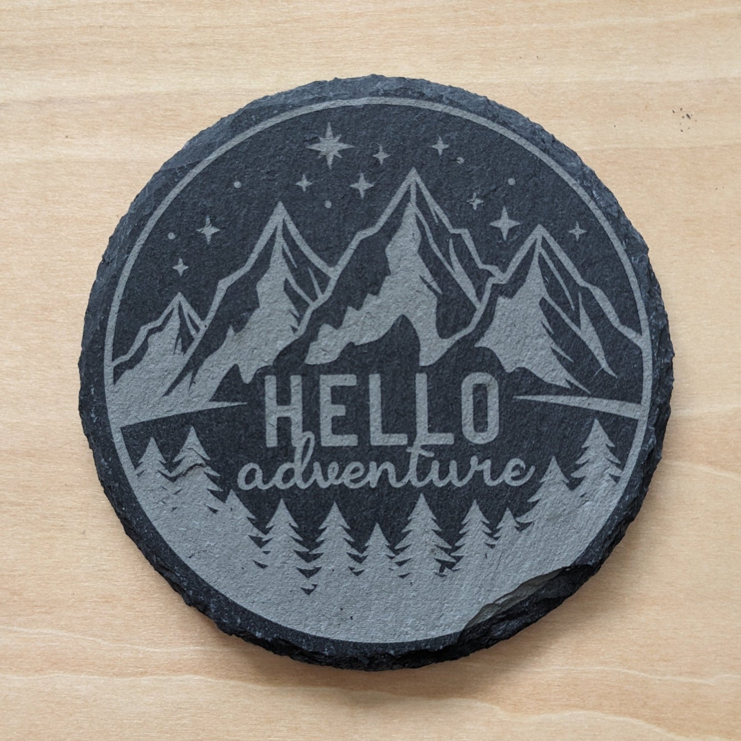 Camping Coasters Slate- Individual