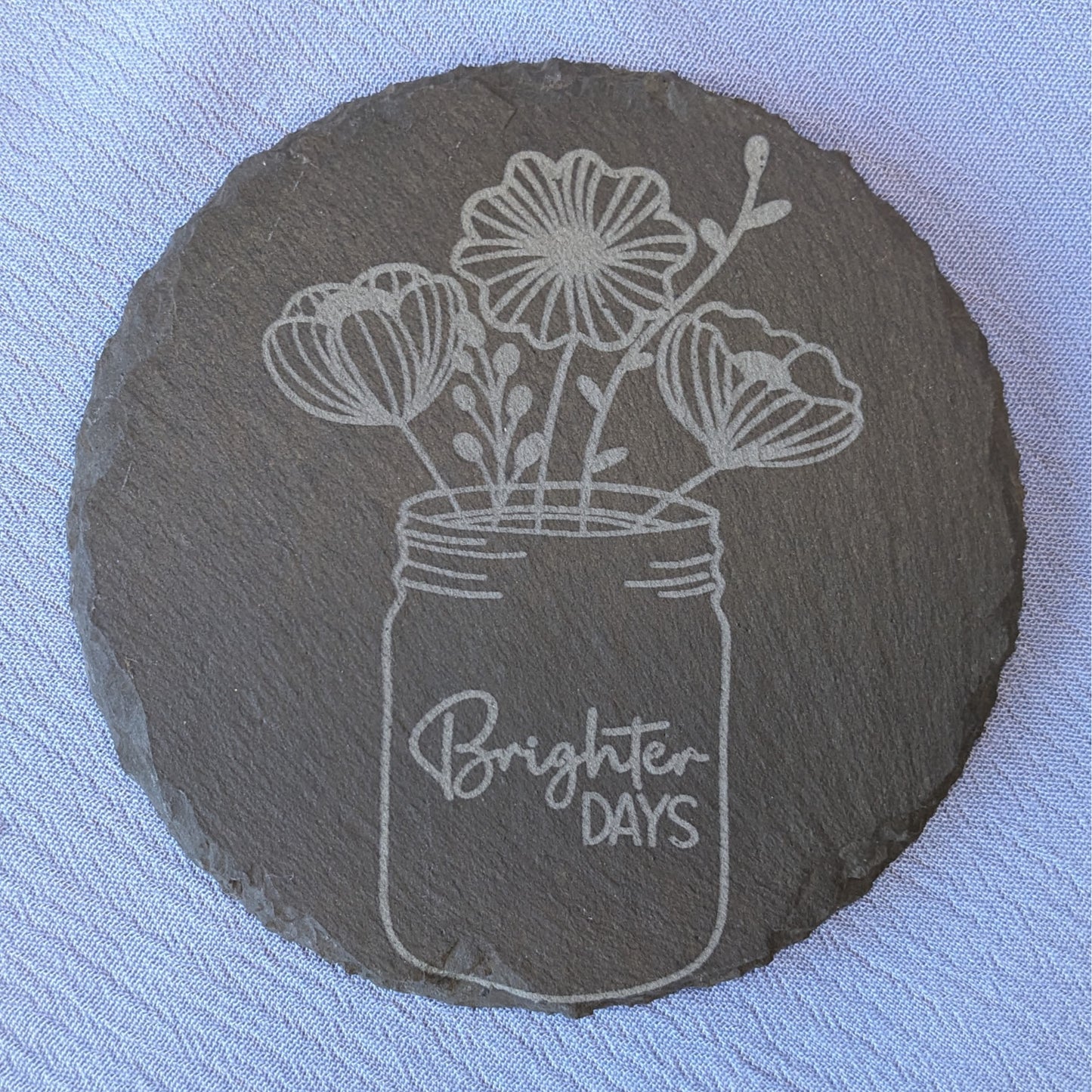 Wildflower Coasters - Individual Slate