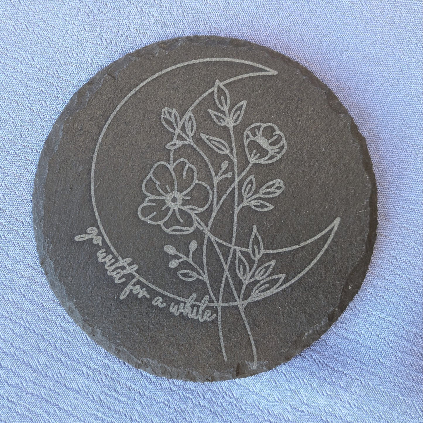 Wildflower Coasters - Individual Slate