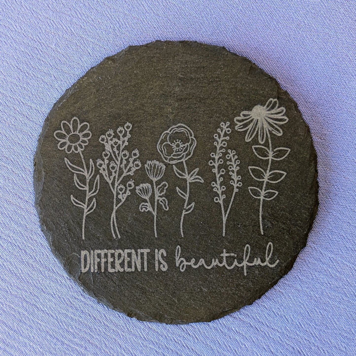 Wildflower Coasters - Individual Slate